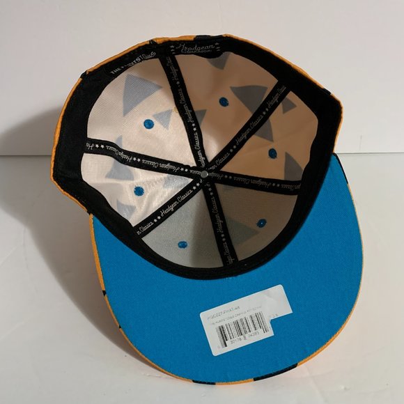 Headgear Classics Hat HGC Fitted Flintstones 1960 Fred Orange Black Cap 7 3/8 - Picture 6 of 8